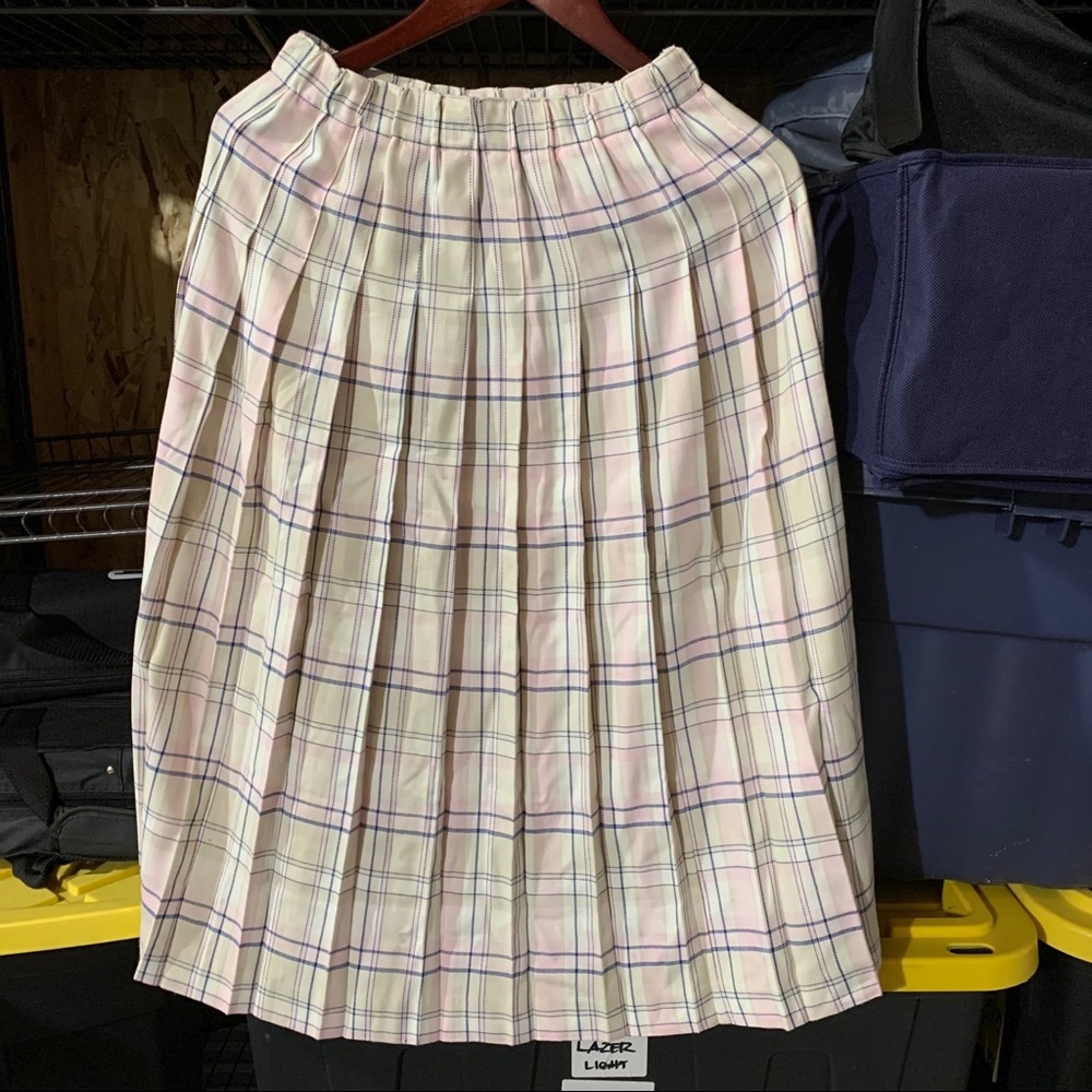 Appleseed’s Long Plaid Skirt